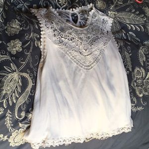 Lace tank top